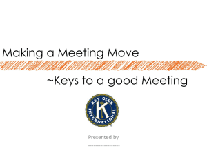 Effective Key Club Meetings: A Guide to Success