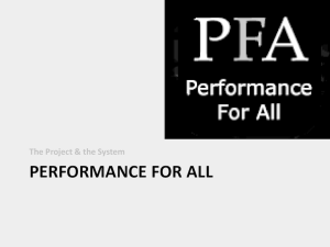 Demonstrating Goals - Performance For All