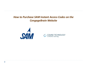 How to Buy SAM Access Codes on CengageBrain: A Guide