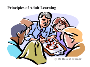 Principles of Adult Learning: Andragogy & Techniques