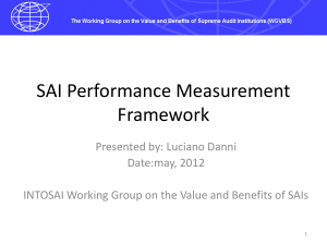 SAI Performance Measurement Framework