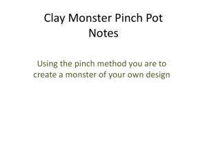 Clay Monster Pinch Pot Project: Instructions & Rubric