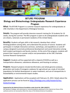Click here for downloadable flyer. - Department of Biological Sciences