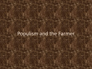 Populism and the Farmer