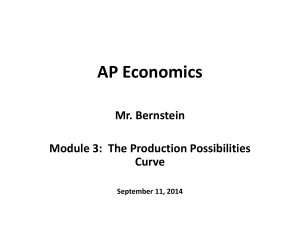 Production Possibilities Curve
