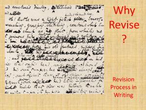 Why Revise?