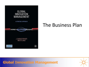 Components and Processes: The Business Canvas