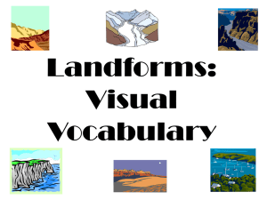 Landforms: Visual Vocabulary - Geography Activities