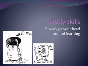 Study skills ppt