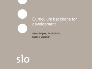 Curriculum Backbone for Development: An Overview