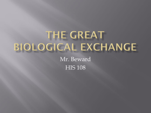 The Great Biological exchange