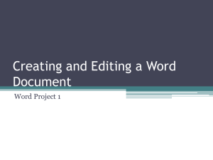 Word Project 1