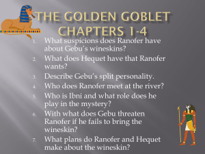 The Golden Goblet Study Guide: Chapters 1-4