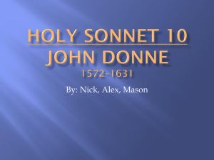 Holy Sonnet X
