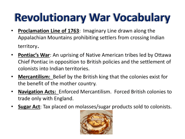 revolutionary-war-vocabulary