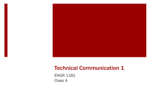 Technical Communication