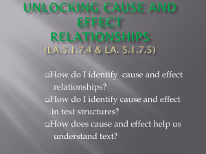 Unlocking Cause and Effect