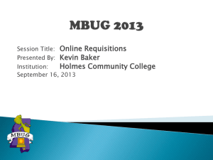 Online Requisitions
