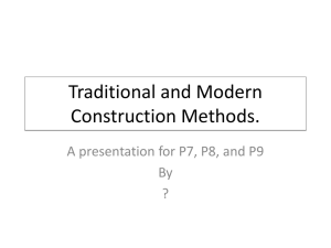 Traditional vs. Modern Construction Methods
