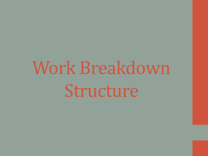 Work Breakdown Structure