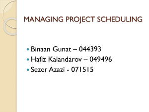 Scheduling Presentation