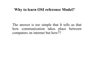 Why to learn OSI reference Model?