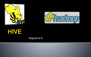 Hive Introduction and setup - hadoop