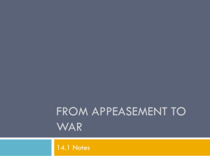Appeasement to War: WWII Notes - Key Events & Causes