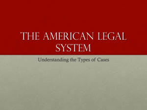 American Legal System: Civil vs. Criminal Cases & Jurisdiction