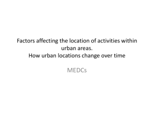 Urban Geography: Factors & Changes in MEDCs
