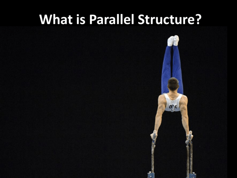 what-is-parallel-structure