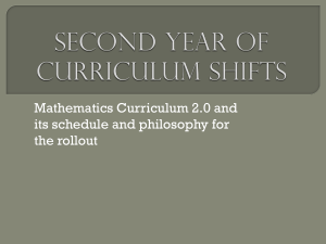 Math Curriculum Night