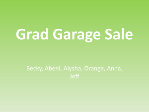 Grad Garage Sale - Sardis Secondary Students
