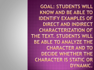 Goal: Students will know and be able to identify examples of direct