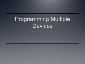 Programming Multiple Devices