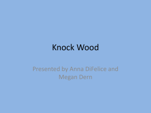 Superstition & Operant Conditioning: Knock Wood Presentation