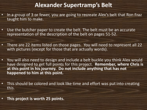 Alexander Supertramp`s Belt