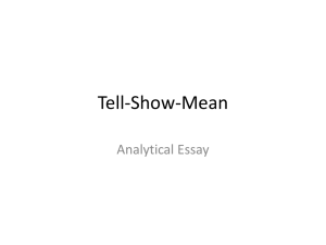 tell-show-mean ppt - Mrsadcocksfreshmenclass