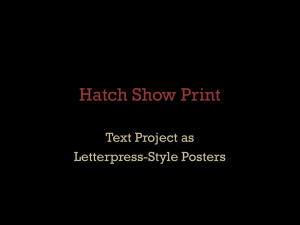 Hatch Show Print