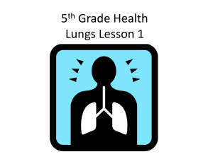 5th Grade Health Lungs Lesson 1