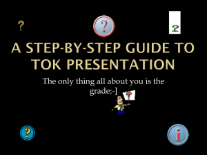 TOK Presentation Guide: Step-by-Step for Students