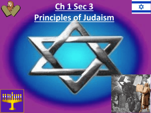 Principles of Judaism: Torah, Covenant, and Diaspora