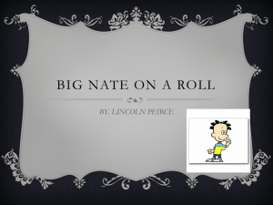 Big Nate on a Roll Book Report