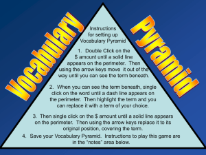 Plate Tectonics Vocabulary Pyramid Worksheet
