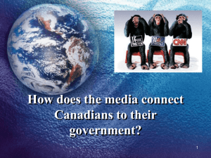 Media & Government in Canada: Connecting Canadians