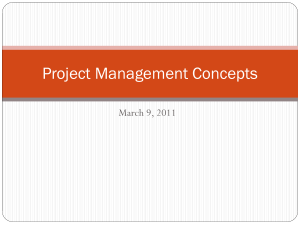 Project Management Concepts