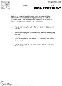 Force, Motion, and Energy Assessment