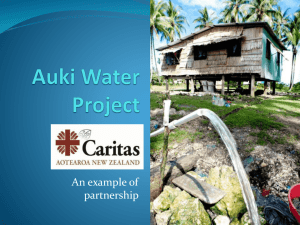 Auki water project: example of
