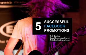 11 - Friday Camino Facebook Promotions