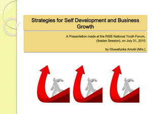 Strategies for Self Development and Business Growth